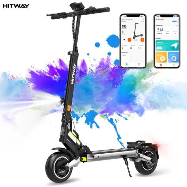 HITWAY Klapp-E-Scooter – 500W, LCD & APP, Ultra-portabel