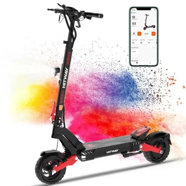HITWAY Klapp-E-Scooter – 1600W mit APP-Steuerung