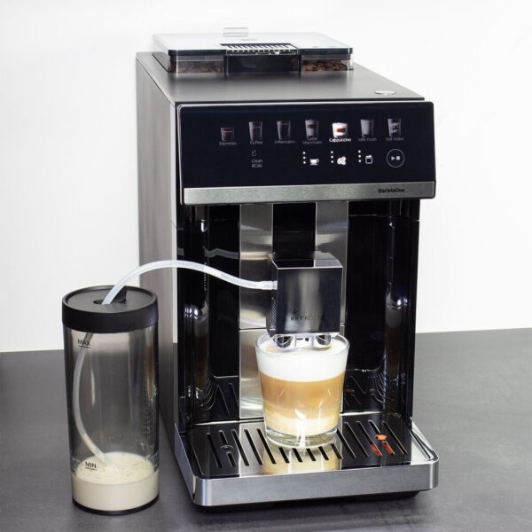 BaristaOne – Kaffeevollautomat mit integriertem Milchaufschäumer und Touchscreen